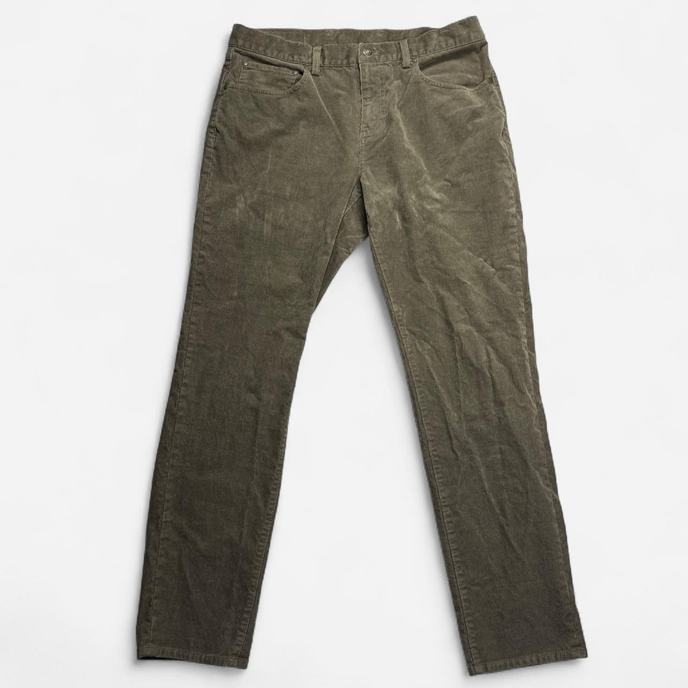 Brooks Brothers olive green corduroy pants, 34x30